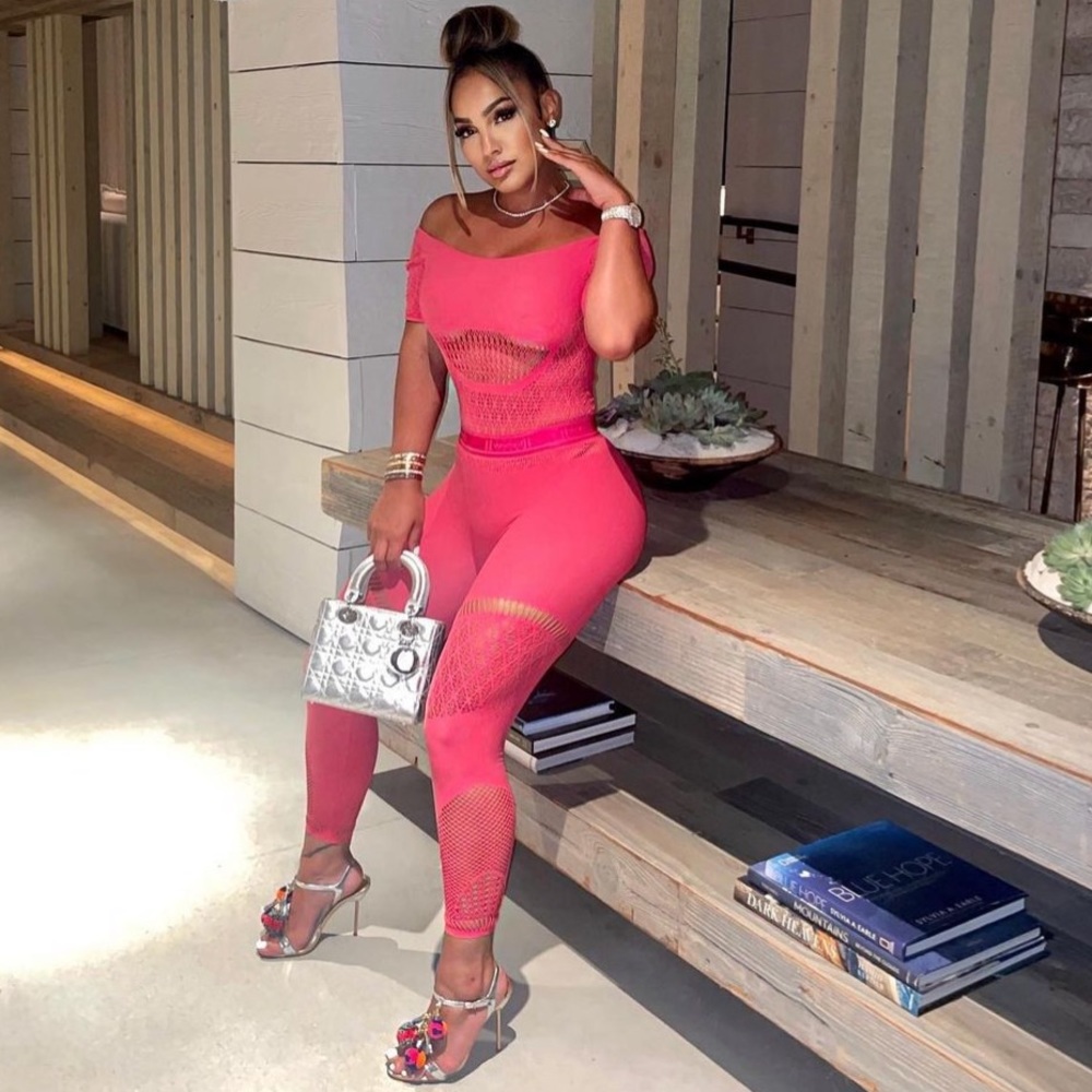 Wolford Pink Set - Bodysuit & Leggings